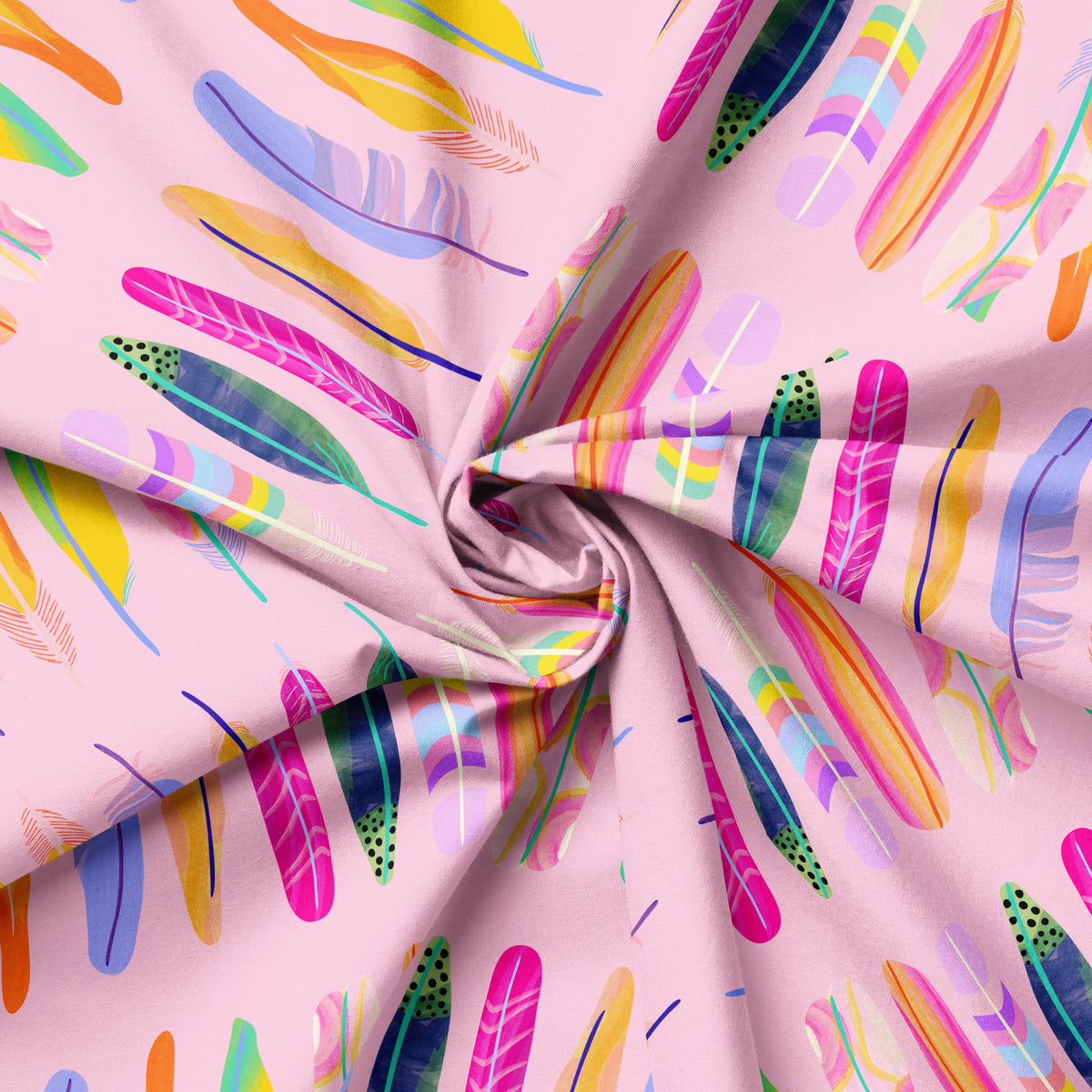 Strobe Feather pink Scrub Top (Pre-order)