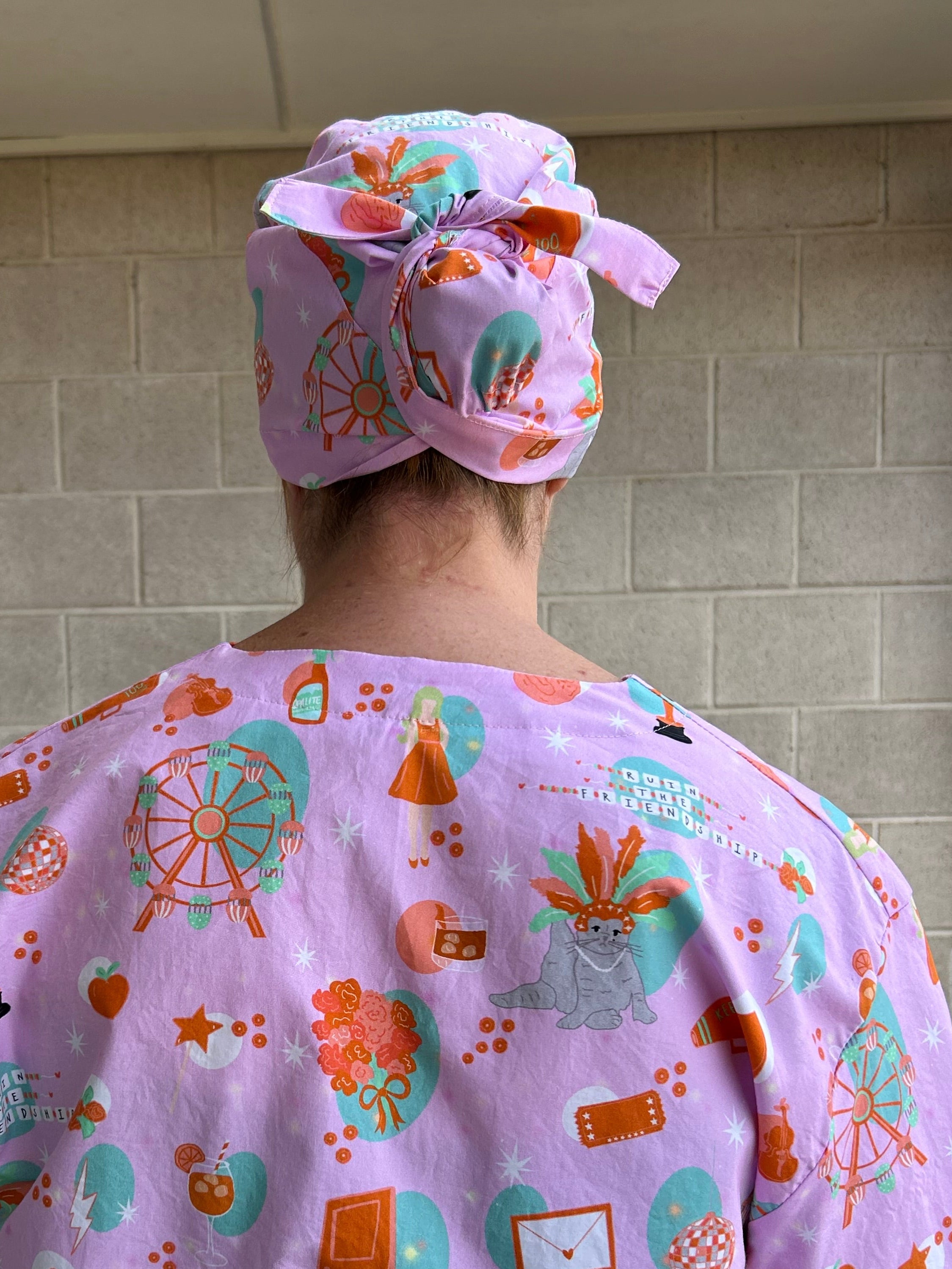 Showgirl Scrub Cap (for long hair)