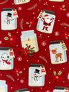 Christmas jars scrub top