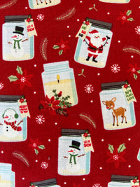 Christmas jars scrub top