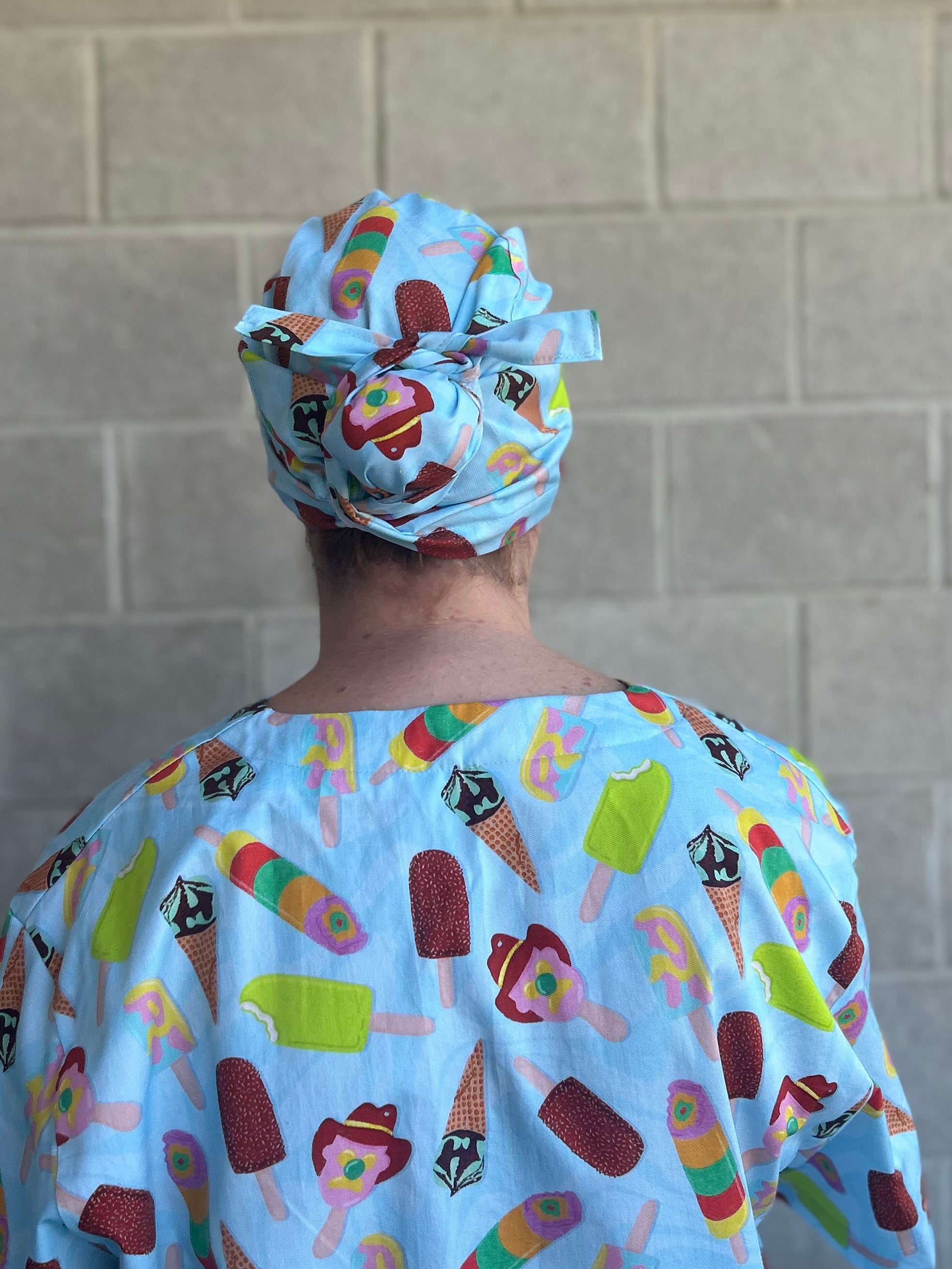 For the love of ice cream Scrub Cap (for long hair)