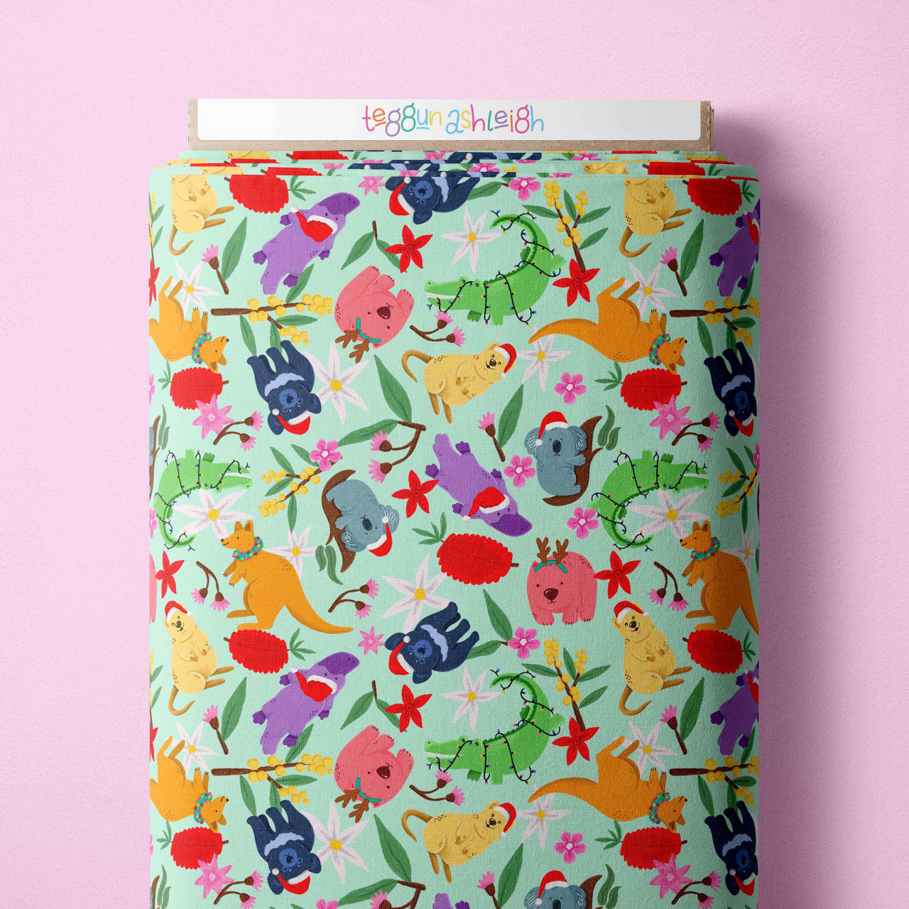 Aussie Christmas Animals Scrub Top (Pre-order)