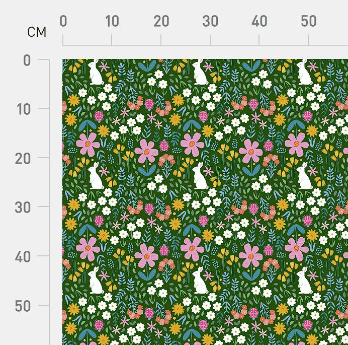 Bunny Forest Field Scrub Top (Pre-order)