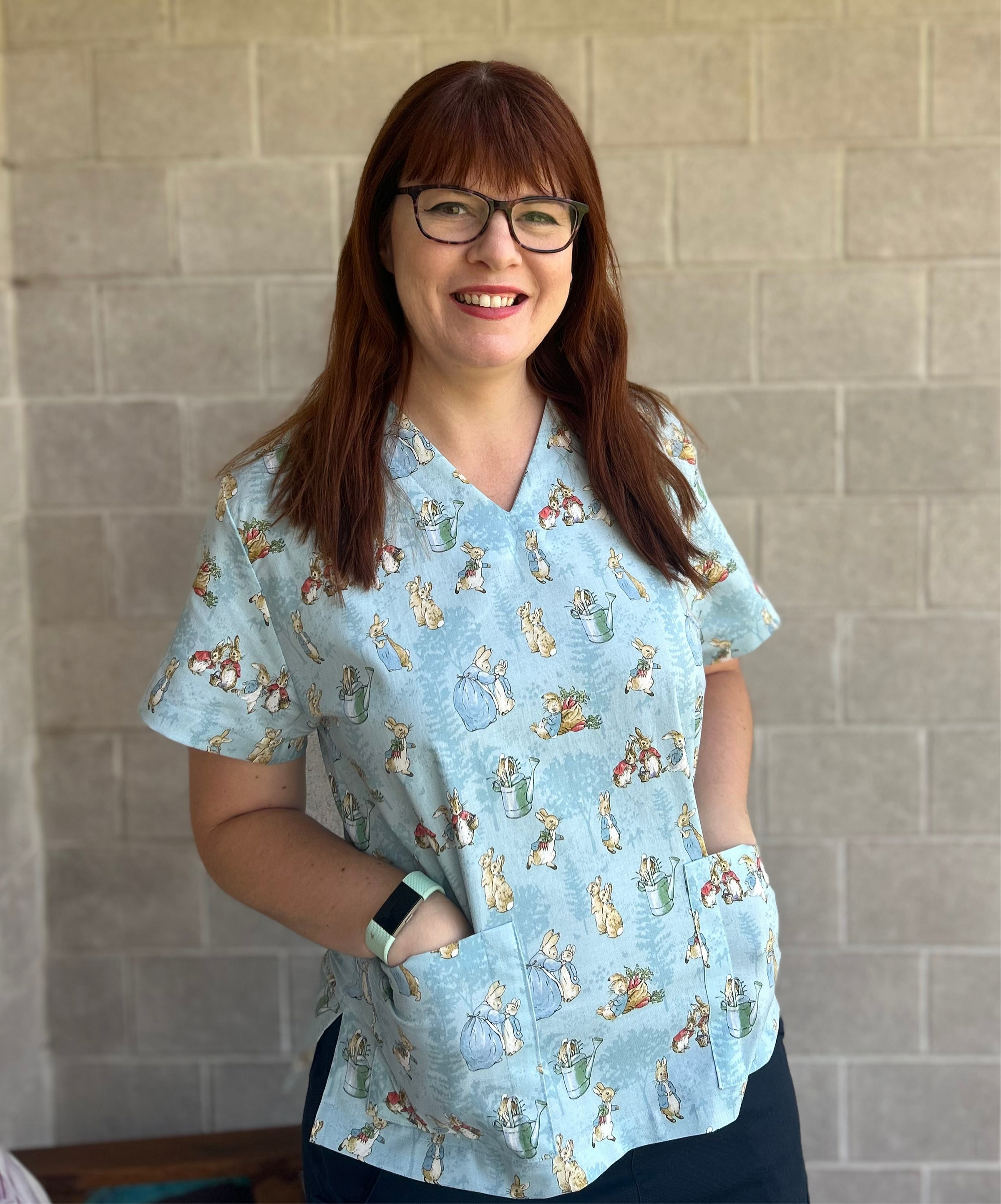 Peter Rabbit Scrub top