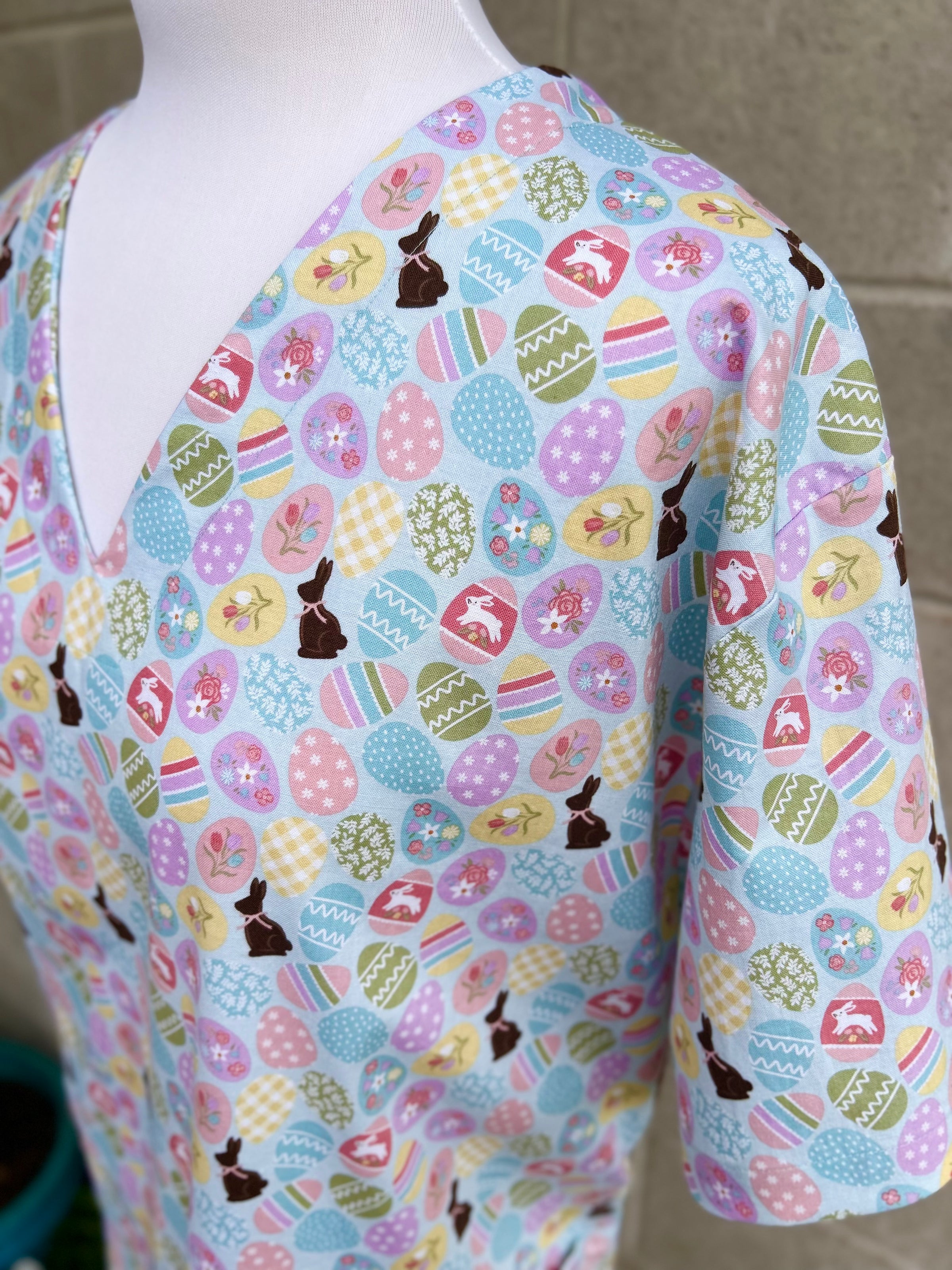 Easter eggs Scrub top