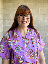 Fairy Bread purple Scrub Top (Pre-order)