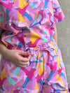 Geo Galahs pink Scrub Set (Pre-order)