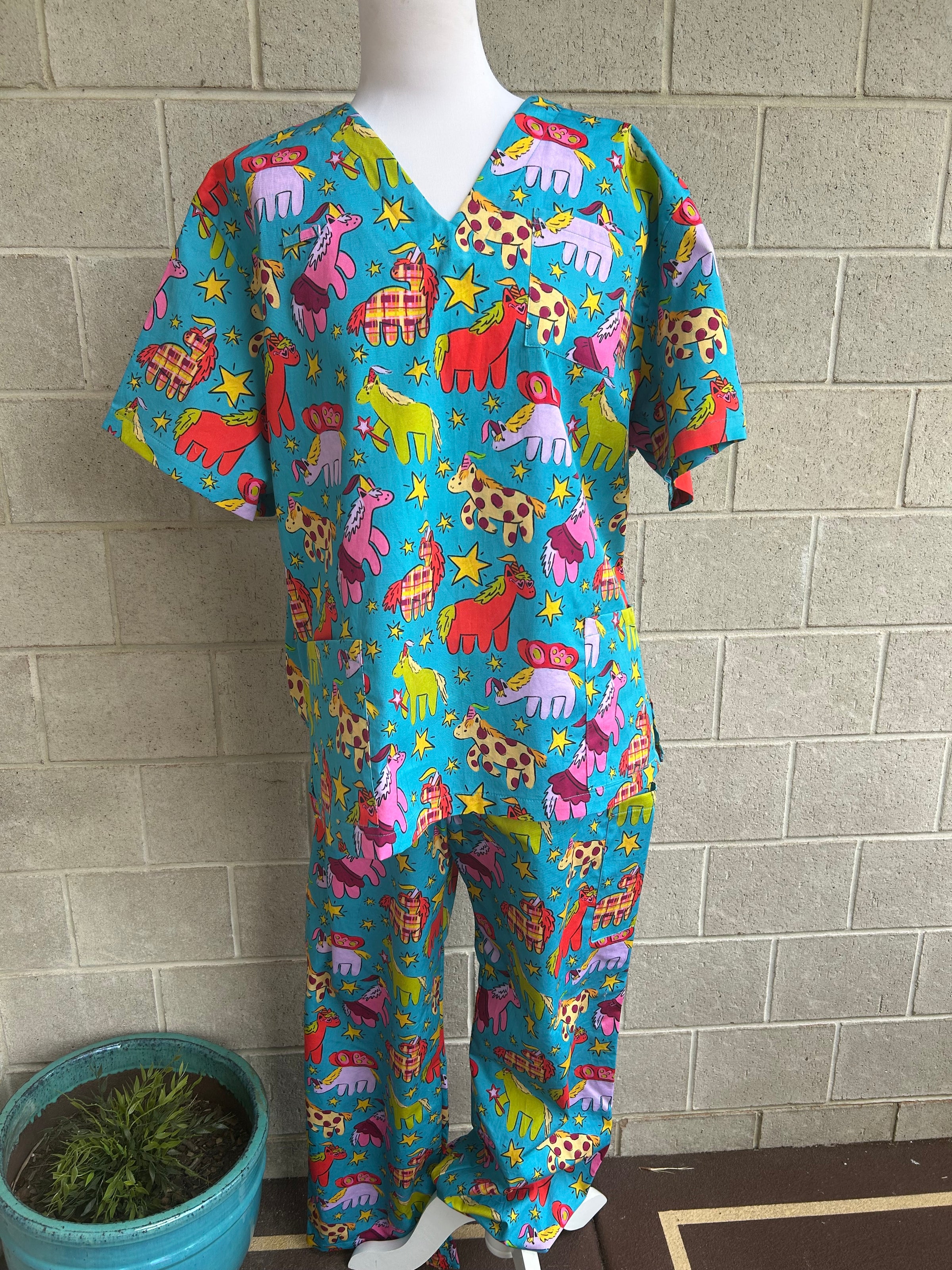 Horsey Kingdom Scrub Set (Pre-order)