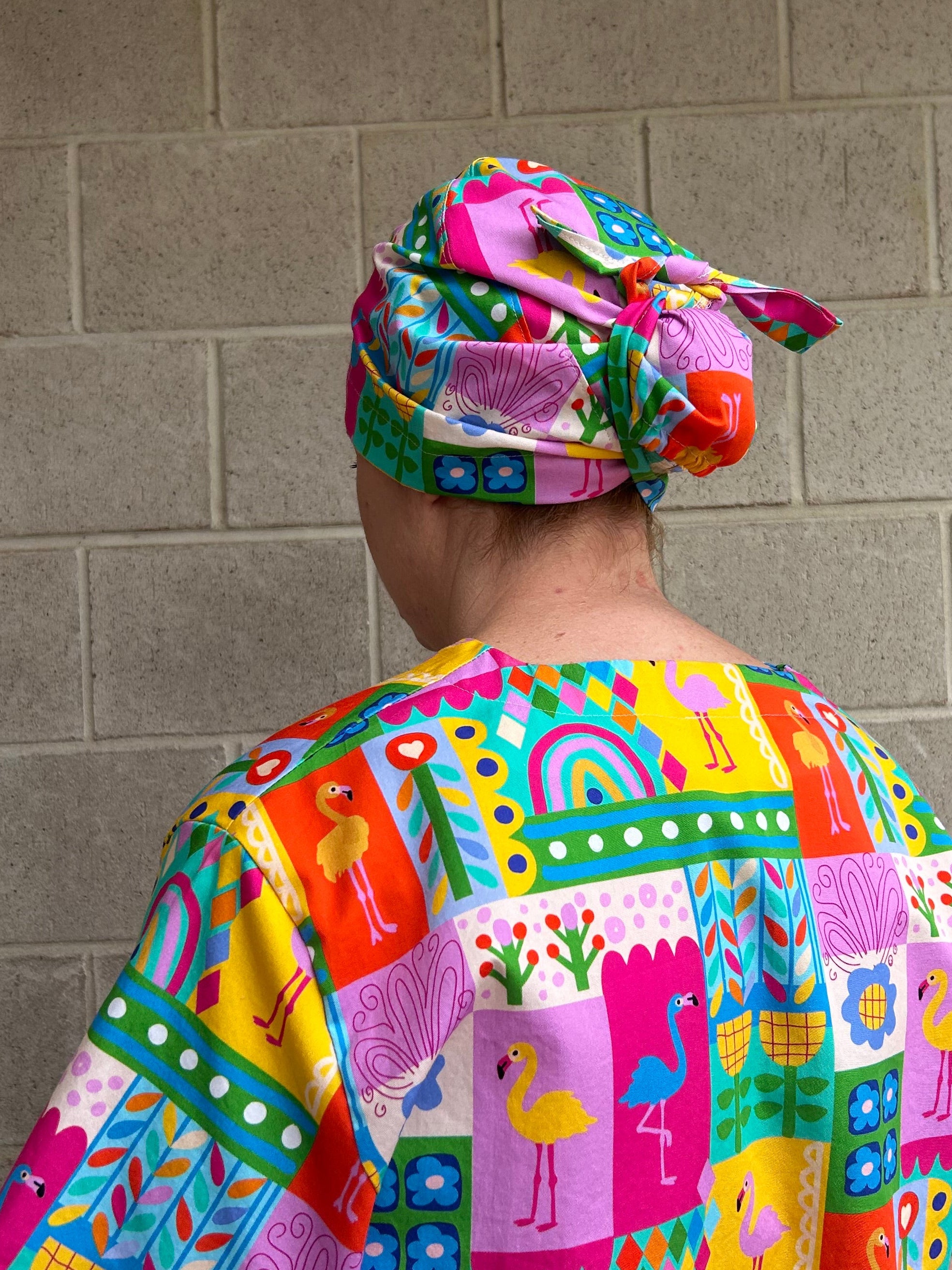 Flamingo freedom Scrub Cap (for long hair)