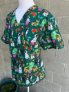 Christmas Dogs Scrub Top