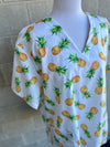 Pineapples scrub top