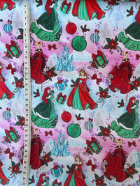 Christmas Princesses scrub top (one left XS, S, M, L, XL only)