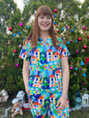 Starlight Village Scrub Top