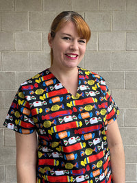 Wrapped lollies Scrub Top (Pre-order)