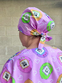 Tamagotchi Scrub Cap (for long hair)