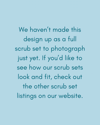 Collie Cute Tangerine Scrub Set (Pre-order)