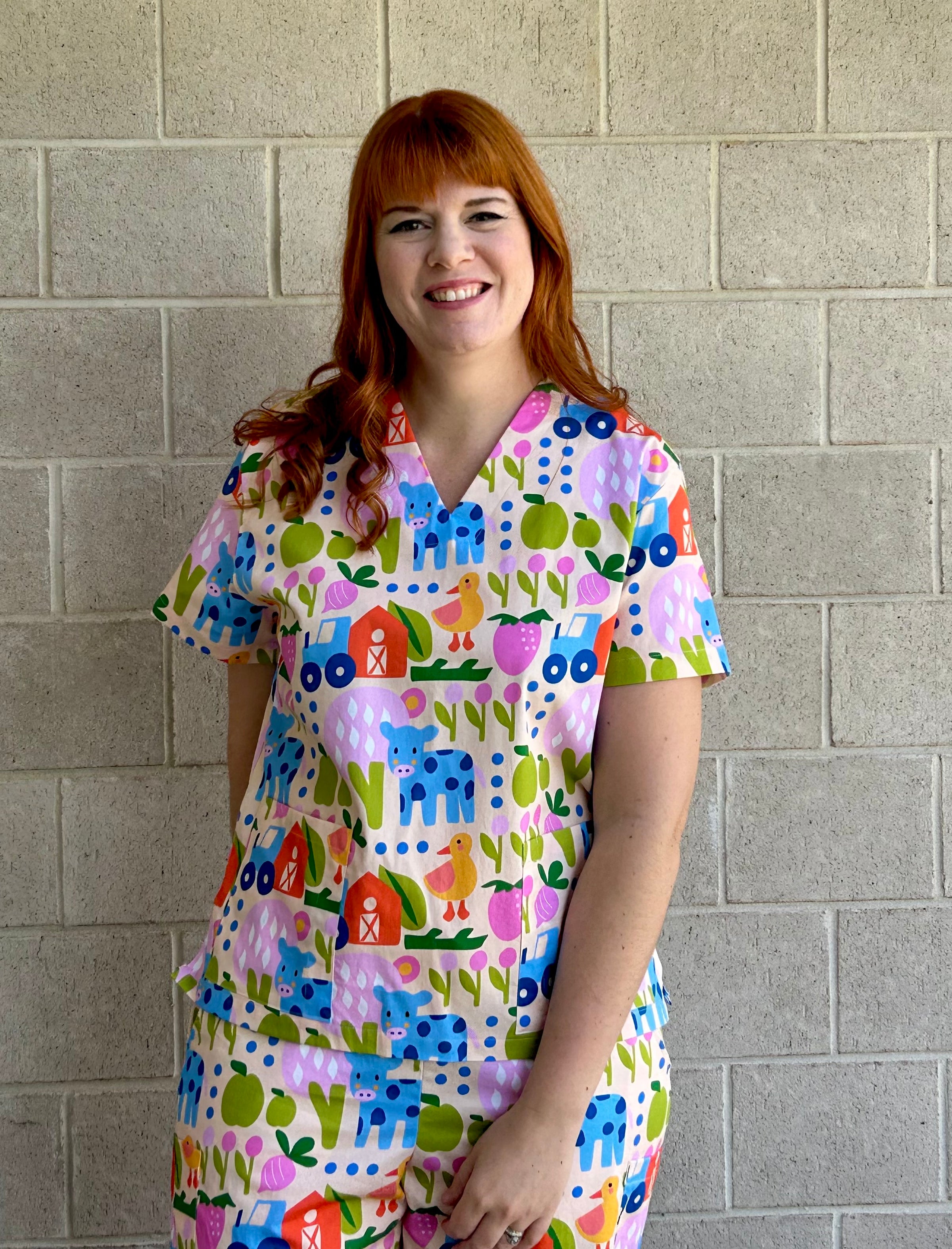 Little Moo Scrub Top (Pre-order)