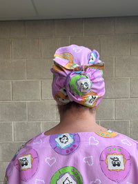 Tamagotchi Scrub Cap (for long hair)