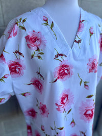 Pink Rose scrub top