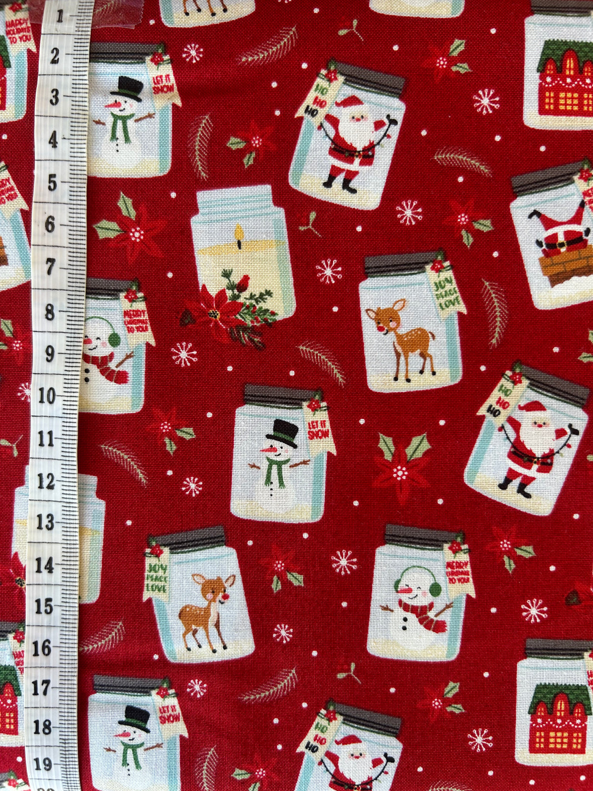 Christmas jars scrub top