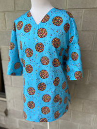Freckles blue Scrub Top (Pre-order)