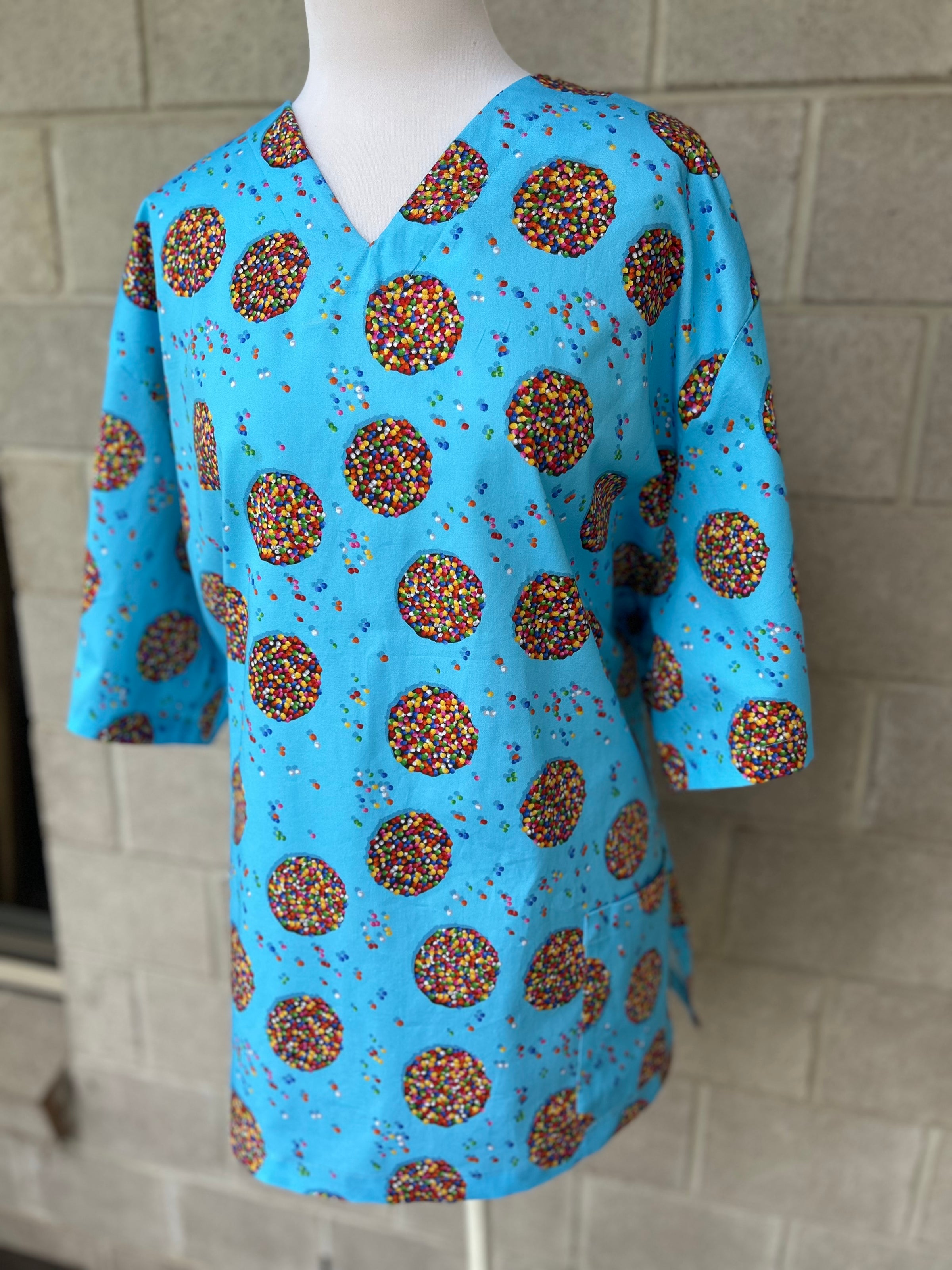 Freckles blue Scrub Top (Pre-order)