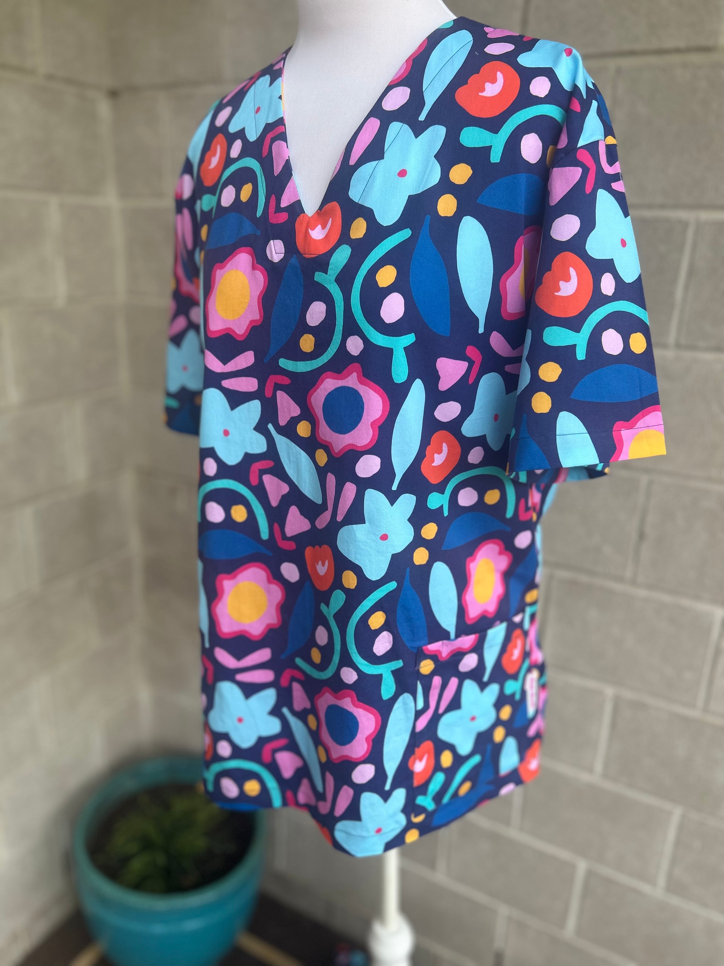 Over under up Scrub Top (Pre-order)