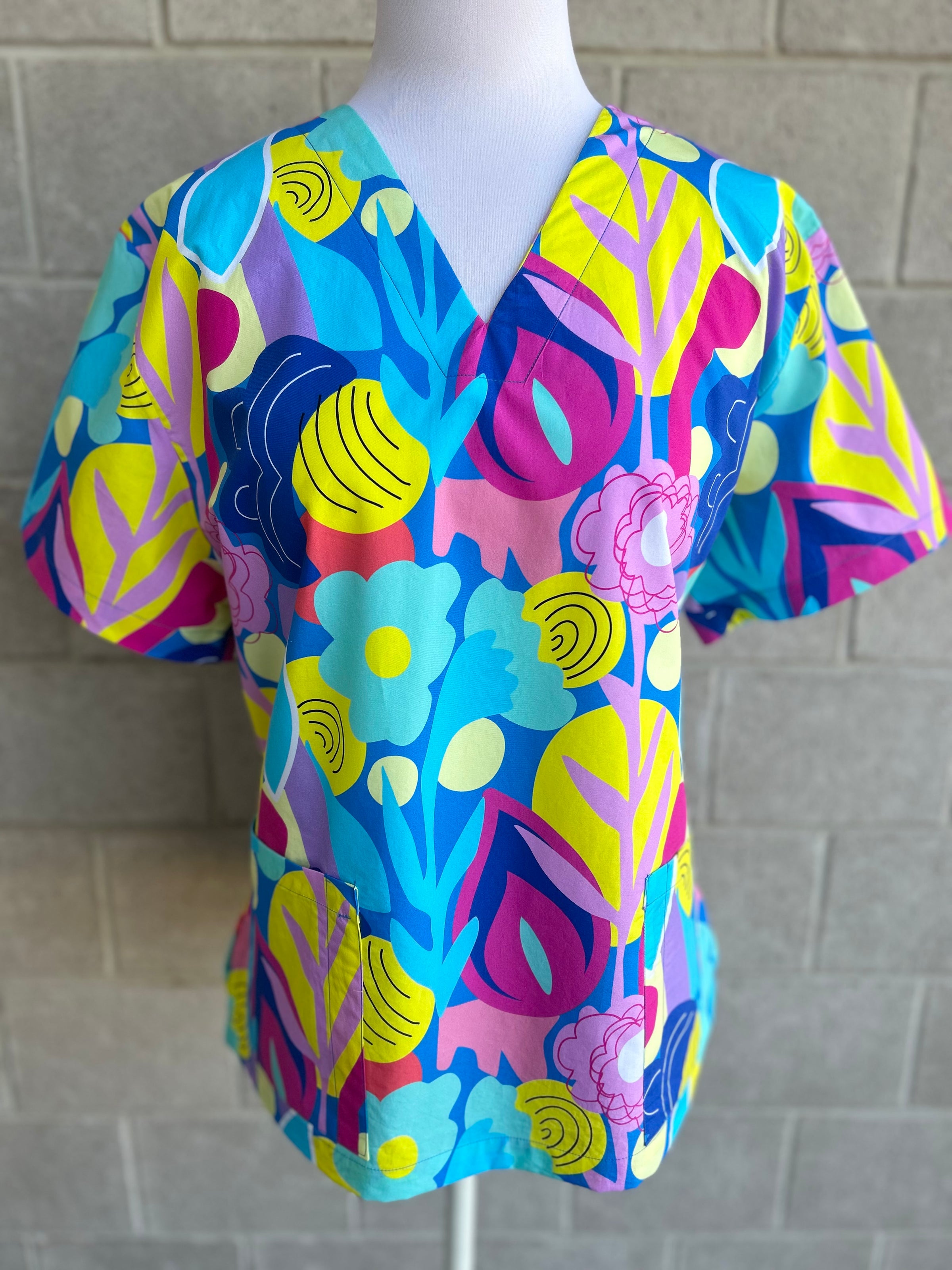 Symphony Aqua Scrub Top