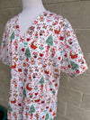 Sweet Christmas things scrub top (one left Size XS, S, M, L or XL only)