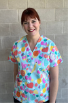 Fruit Punch scrub top (Ready made) Size Small