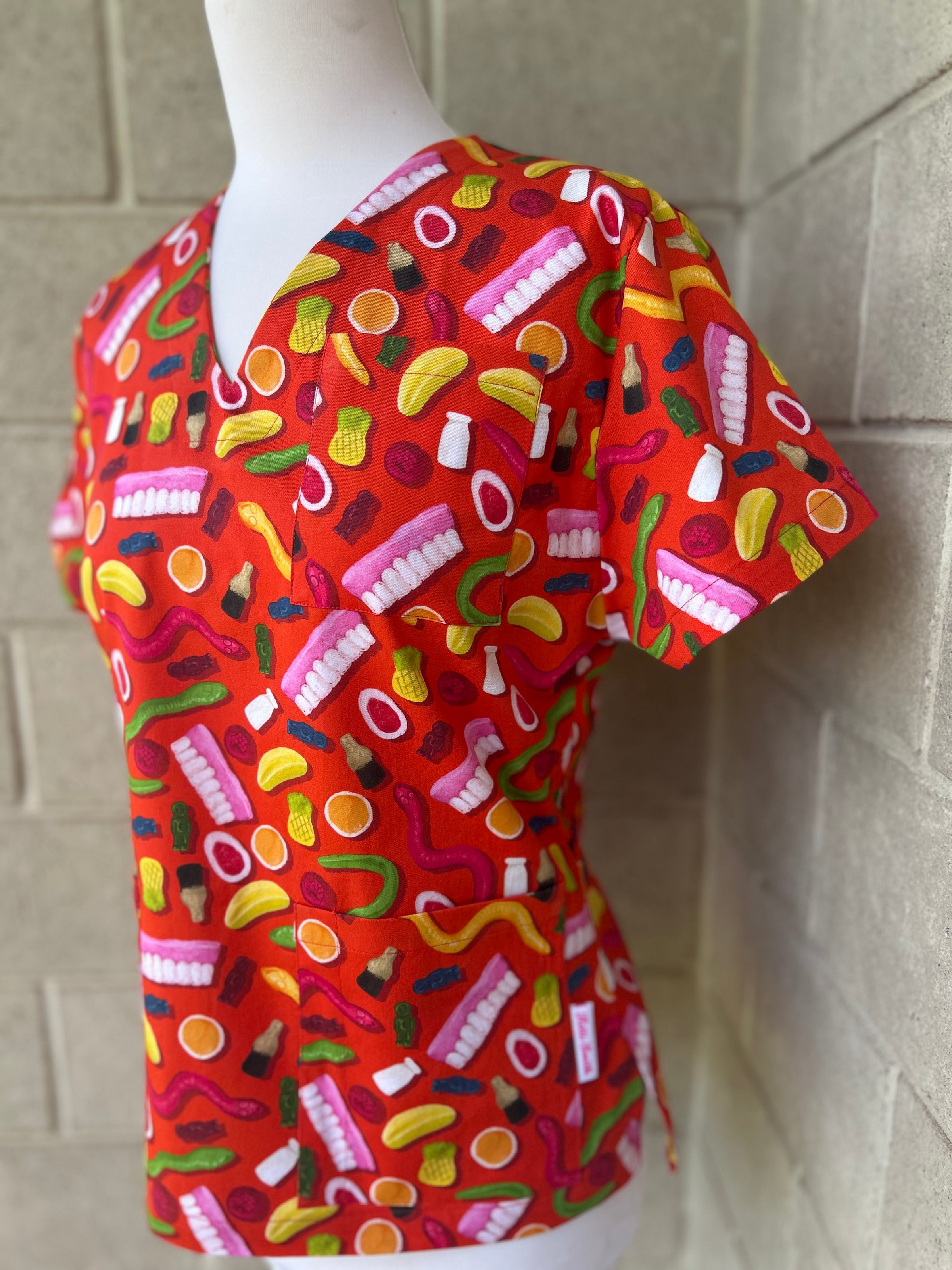 Party mix Scrub Top (Pre-order)