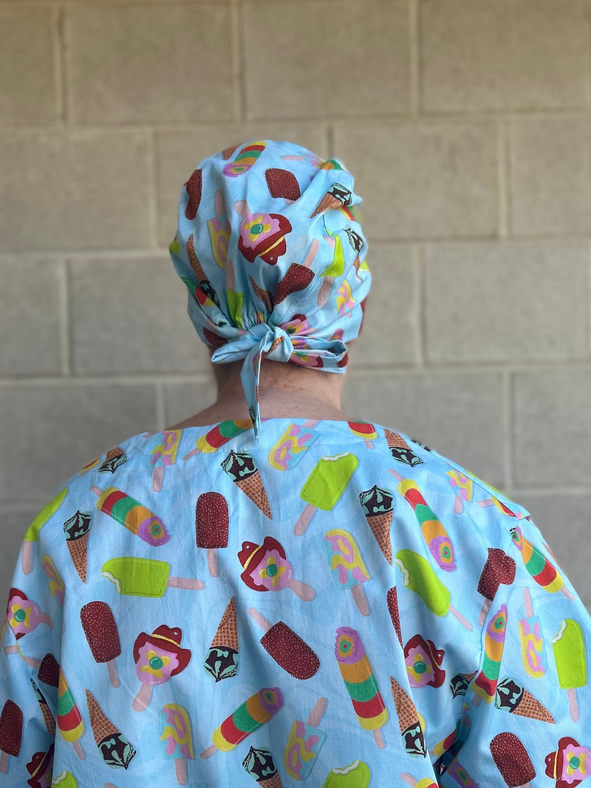 For the love of ice cream Scrub Cap (for long hair)