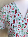 Christmas Stockings Scrub top