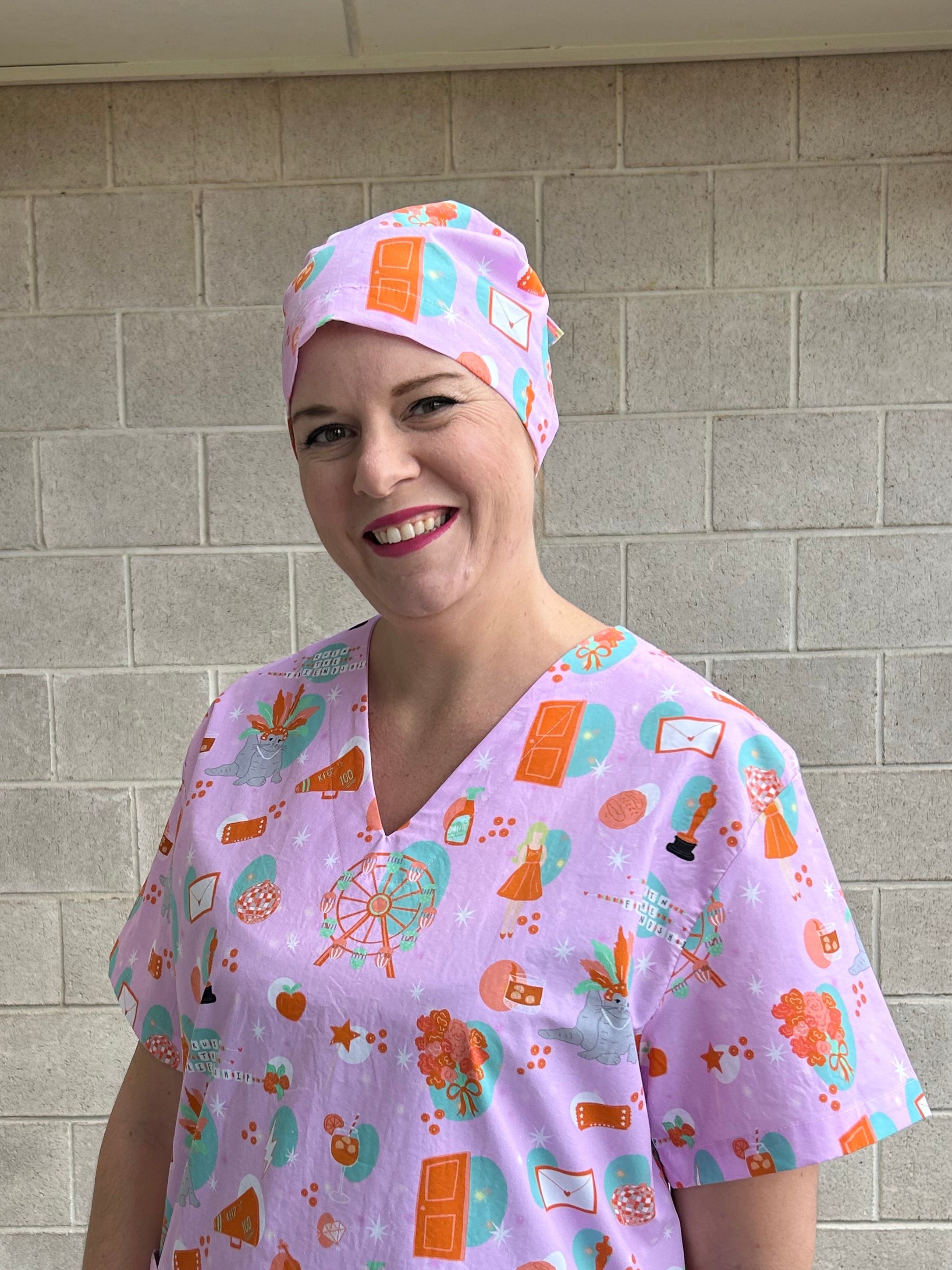 Showgirl Scrub Cap (for long hair)