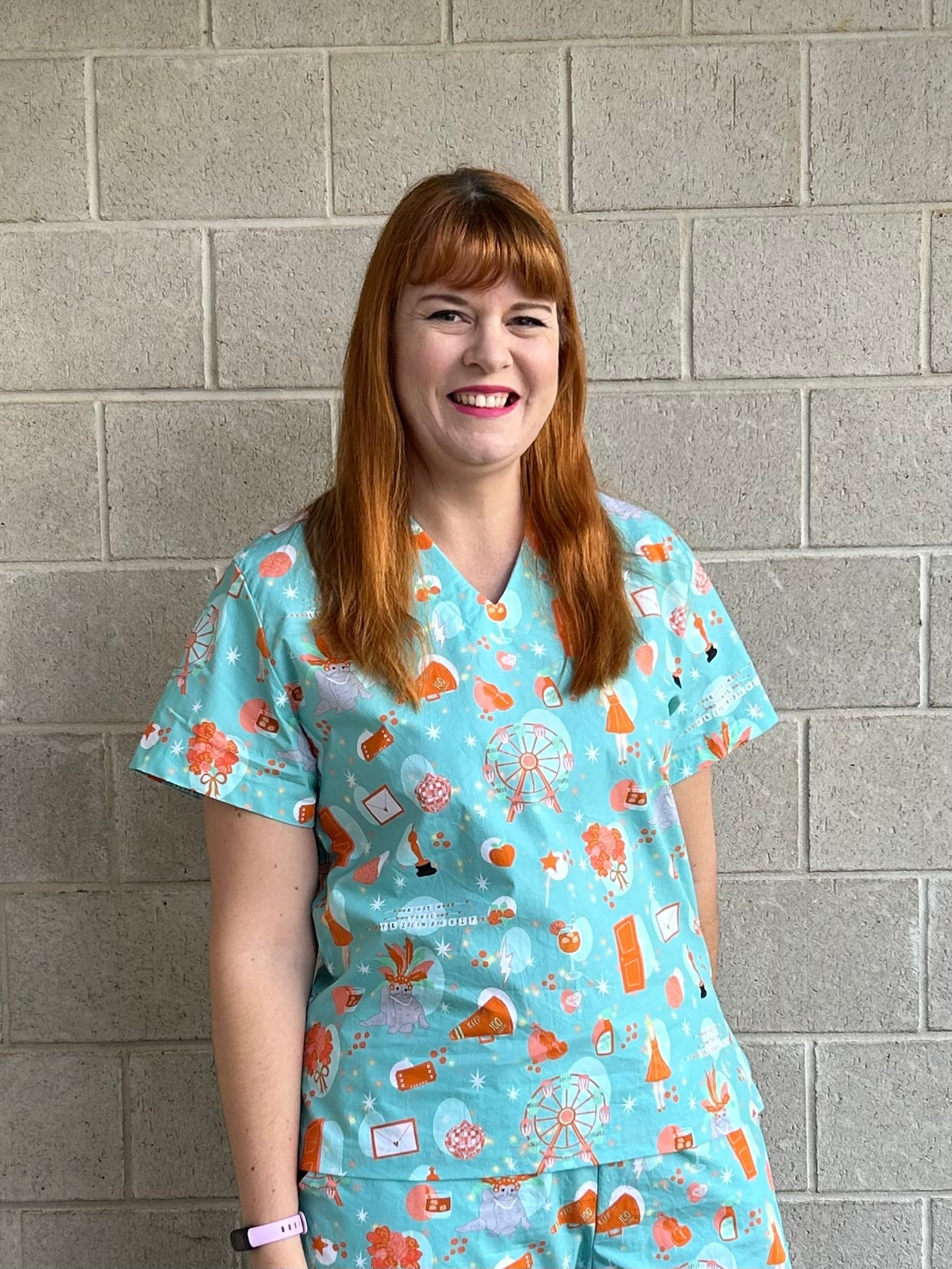 Showgirl scrub top