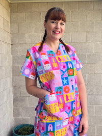 Jolly Dreamhouse Scrub Top (Pre-order)