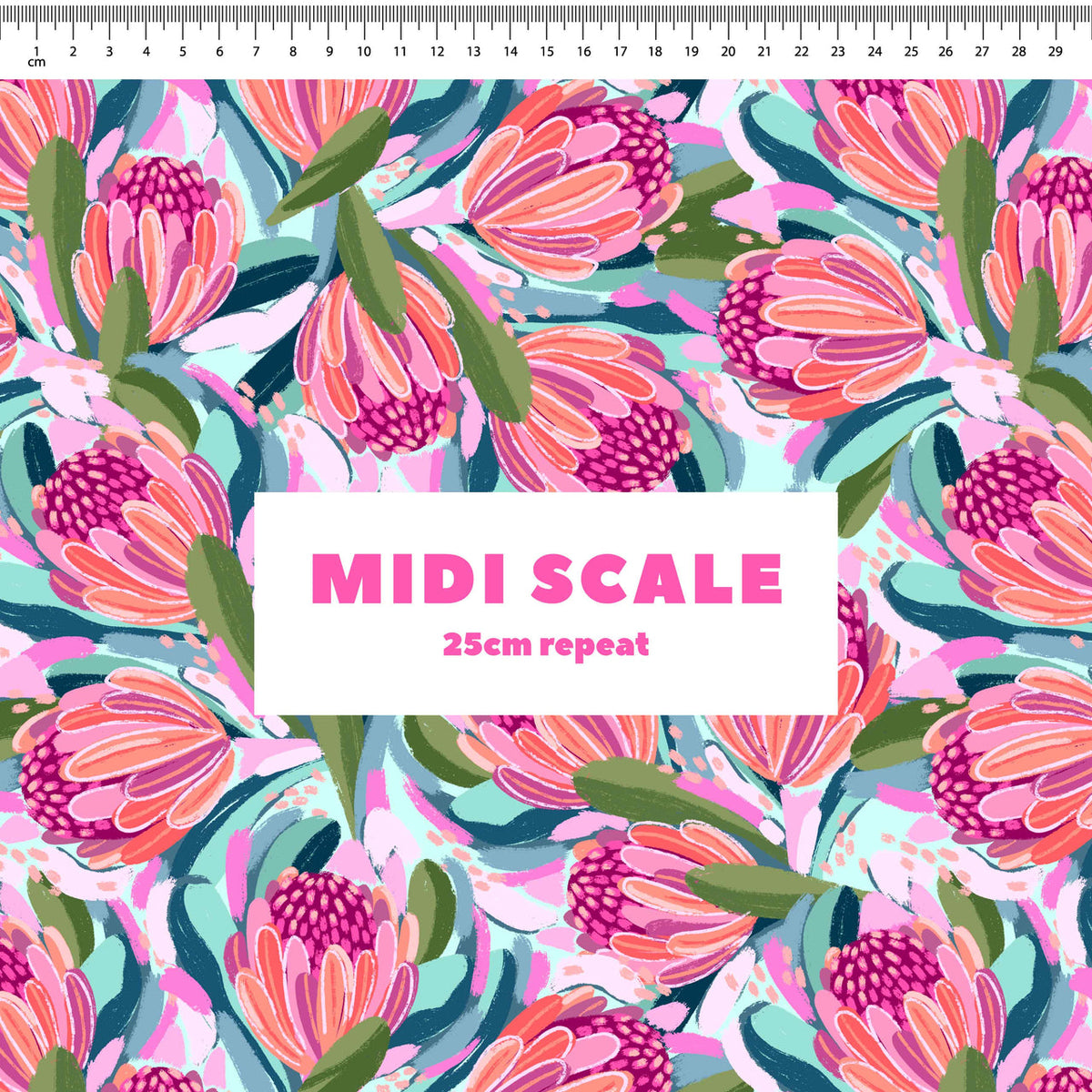 Abstract Proteas Scrub Set (Pre-order)