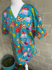Horsey Kingdom Scrub Top (Pre-order)