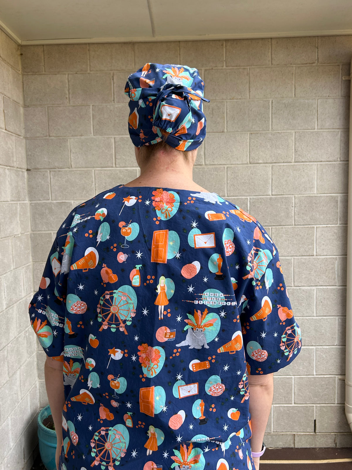 Showgirl Scrub Cap (for long hair)