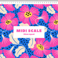 Saskia Florals Blue Scrub Set (Pre-order)