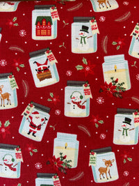 Christmas jars scrub top