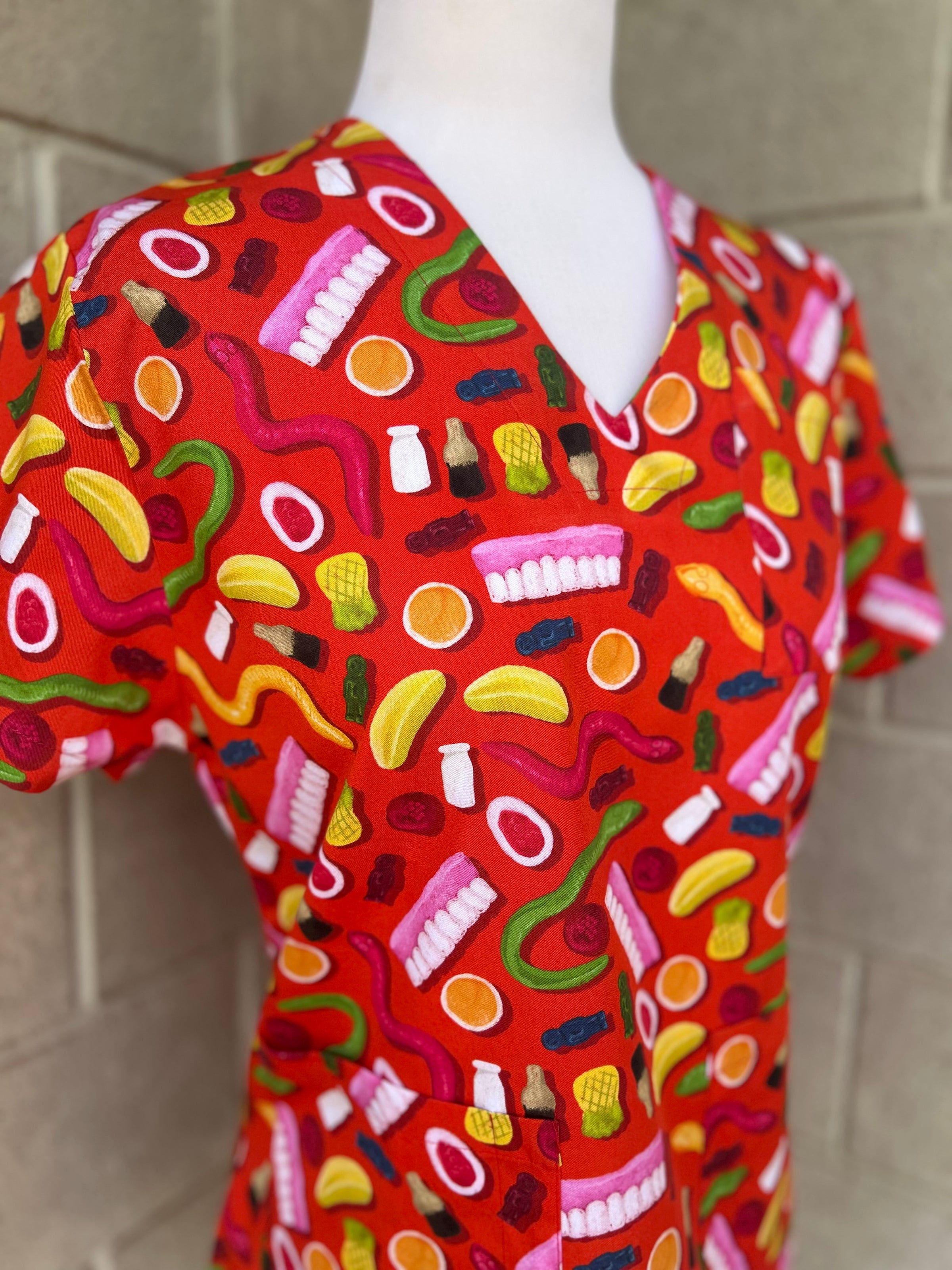 Party mix Scrub Top (Pre-order)
