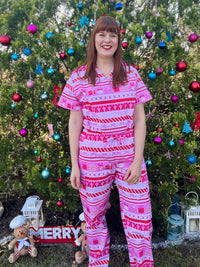Wrapped in Ribbons Scrub Set