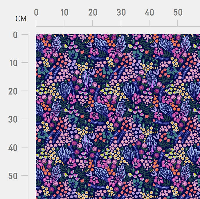 Velvet Garden Indigo Scrub Top (Pre-order)