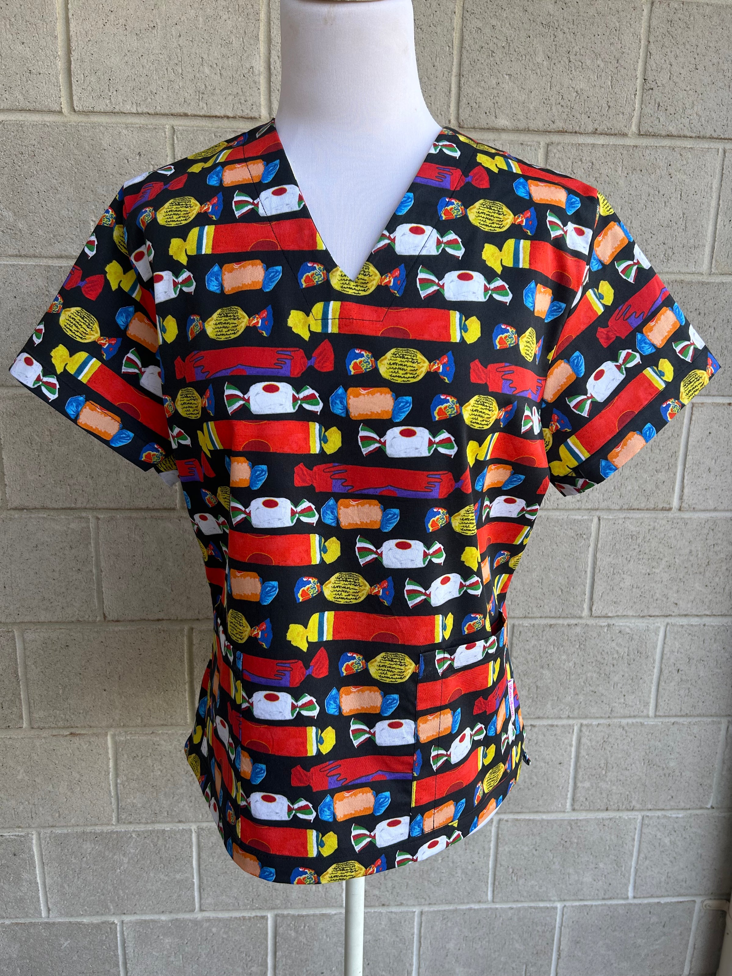 Wrapped lollies Scrub Top (Pre-order)
