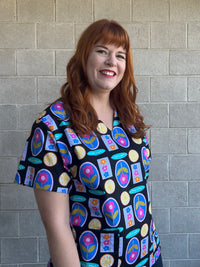 Floral Patch Scrub Top (Pre-order)