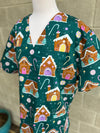 Gingerbread Houses Scrub Set (Pre-order)
