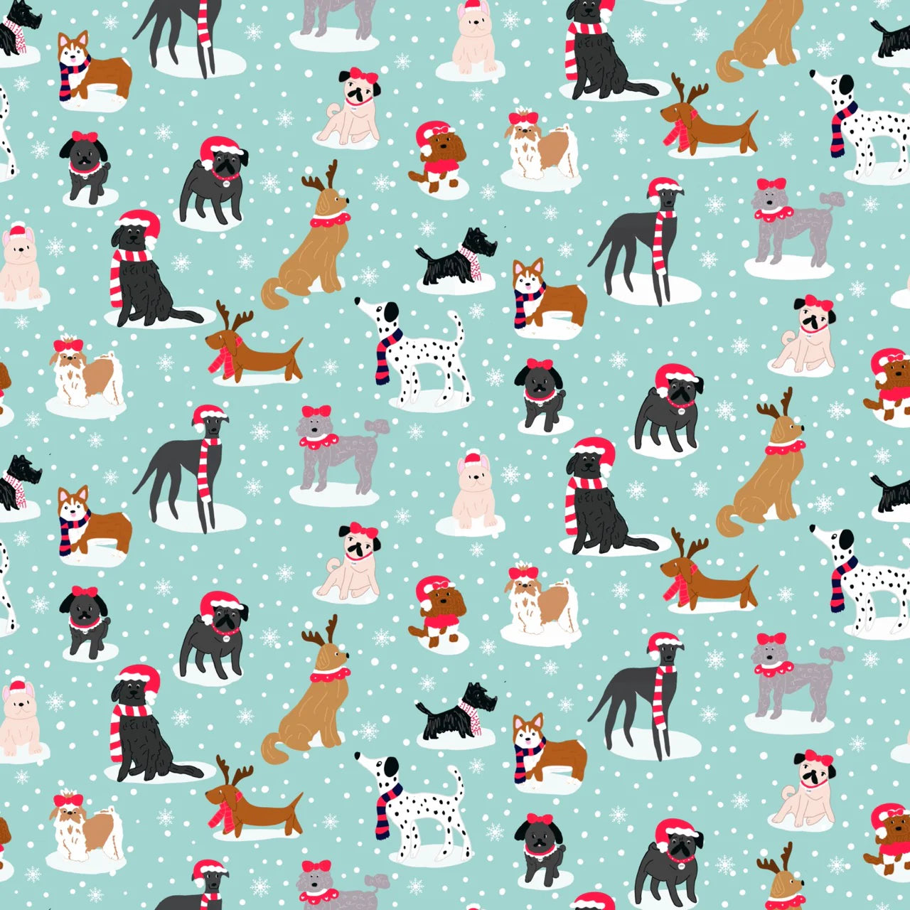Santa Paws Scrub Top (Pre-order)