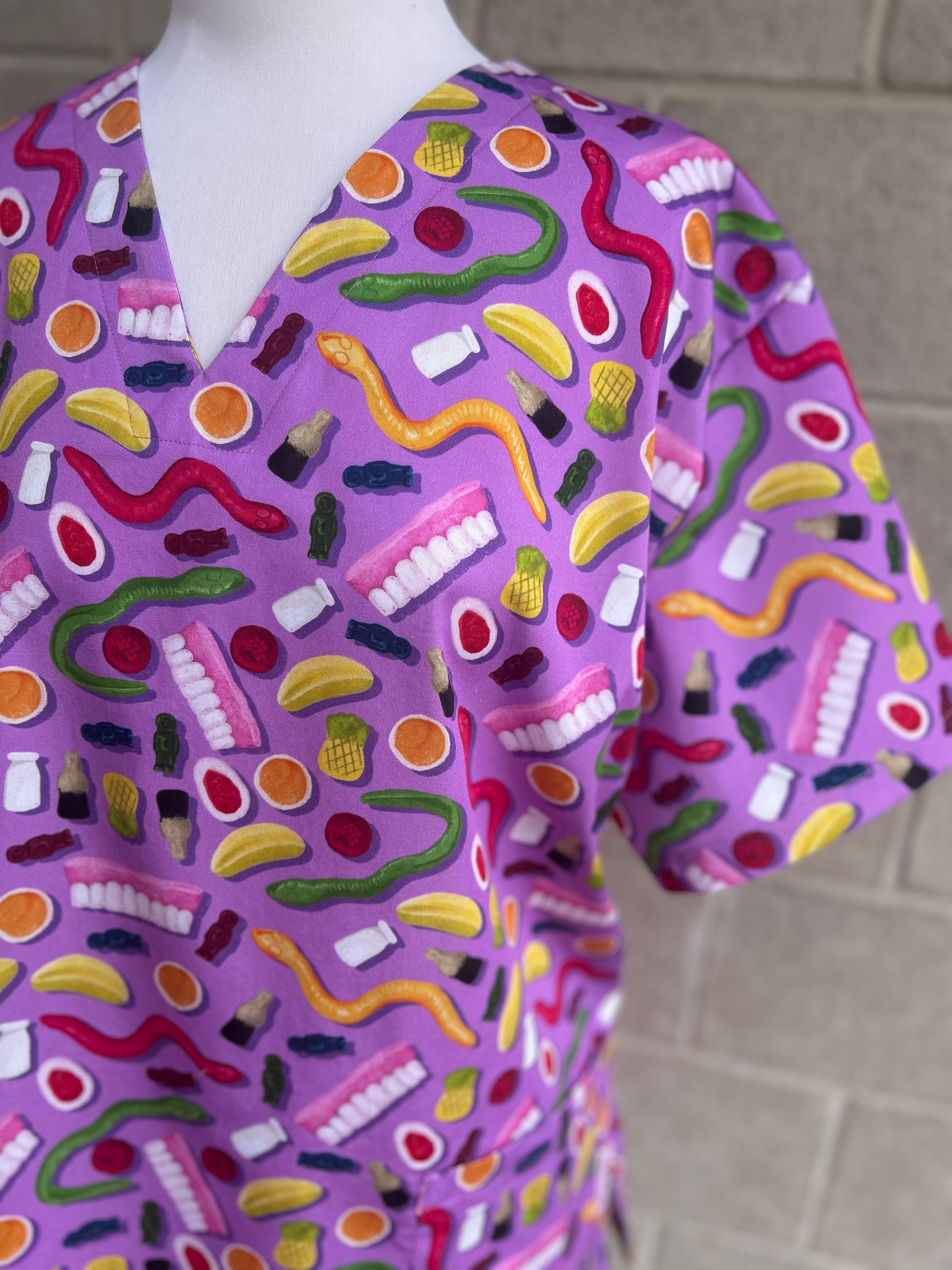 Party mix Scrub Top (Pre-order)