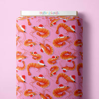 Christmas Prawns Pink Scrub Set (Pre-order)